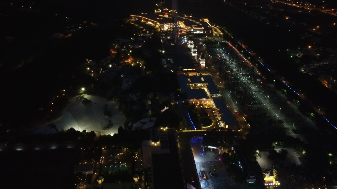 DJI MINI2 4k video 夜晚摩天輪燈光秀Ferris wheel light show at night