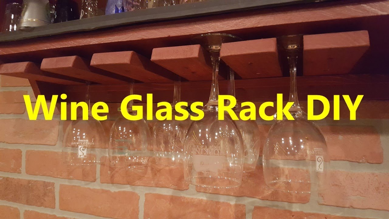 Wine Glass Rack DIY