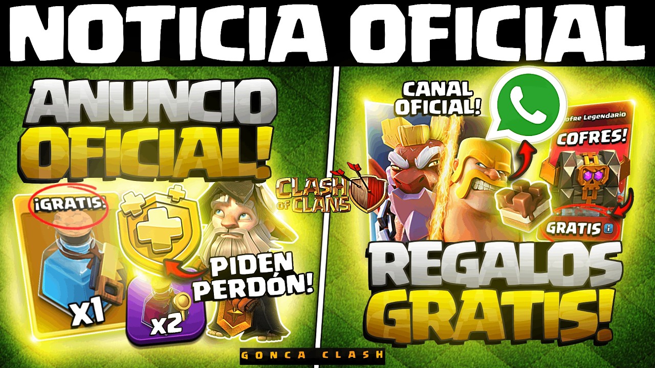 🚨 OFICIAL: COFRES GRATIS EN WHATSAPP + COMPENSACIÓN PASE ORO + ¿MEJORAR AL DUQUE? | Clash of Clans