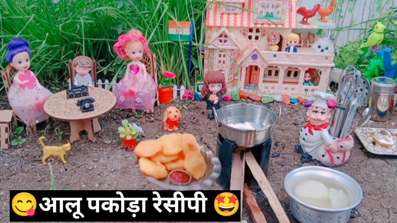 Aloo Pakoda Recipe 😍 | ASMR Cooking | Miniature Cooking | Aloo Ke Bhajiye | minicookingzr5 