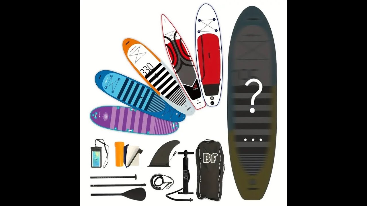 Temu Standup Paddle Board Bifanuo Random with SUP Accessories & Backpack #unboxing #review