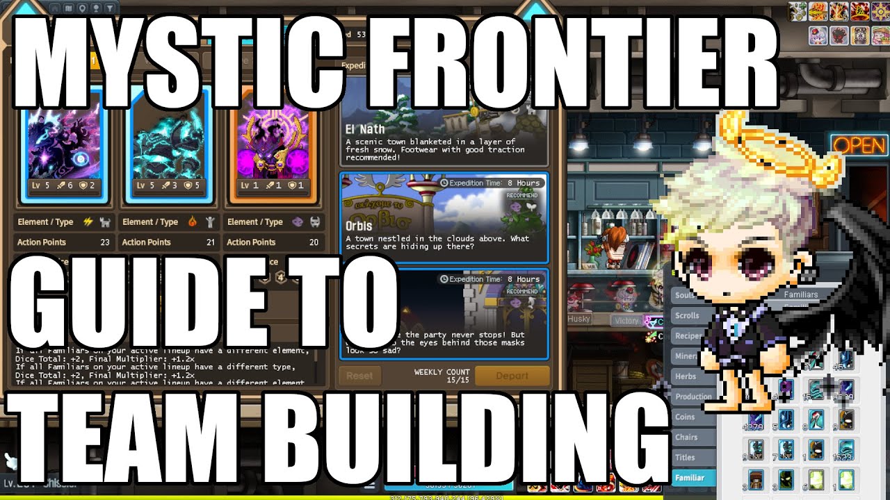 Руководство по формированию команды в MapleStory Mystic Frontier