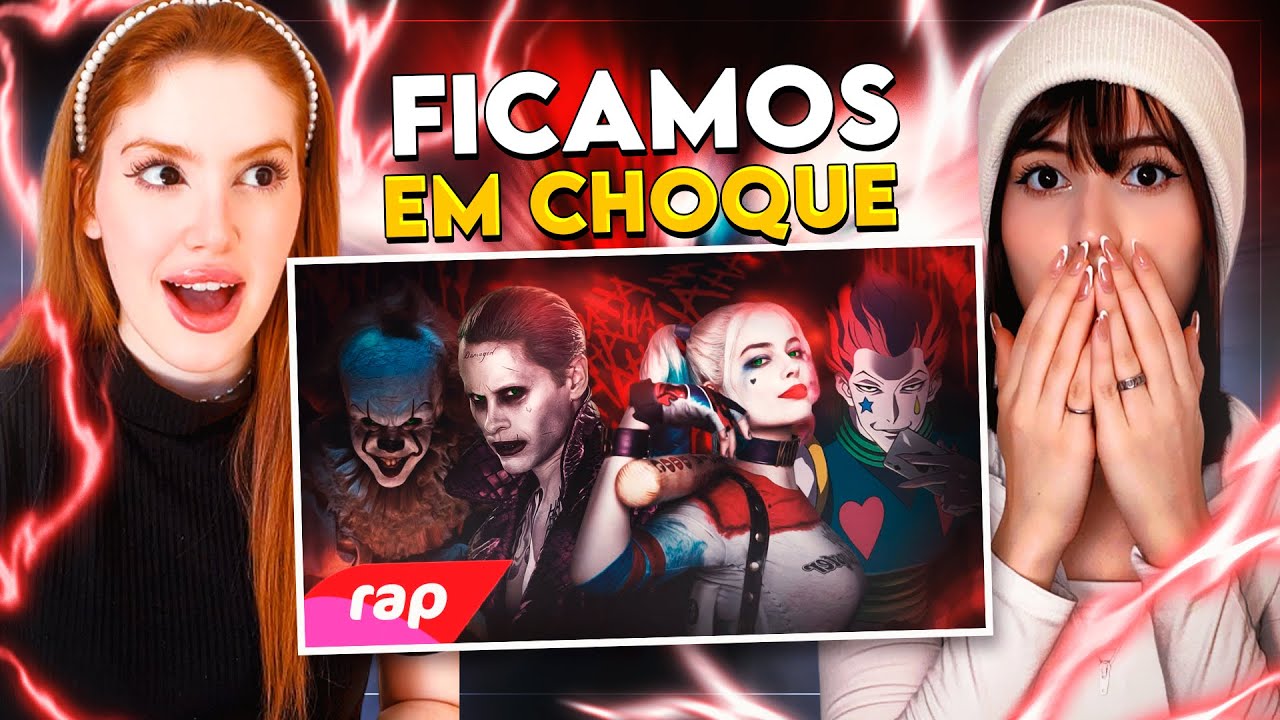 REACT Rap do Coringa, Arlequina, Hisoka e Pennywise - CIRCO DOS HORRORES 2 | 7 Minutoz | CR Reacts