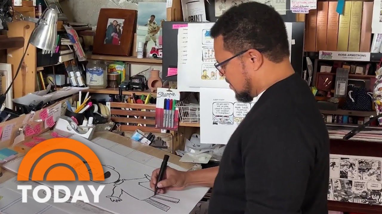Artist shares incredible bond with 'Peanuts' Franklin character
