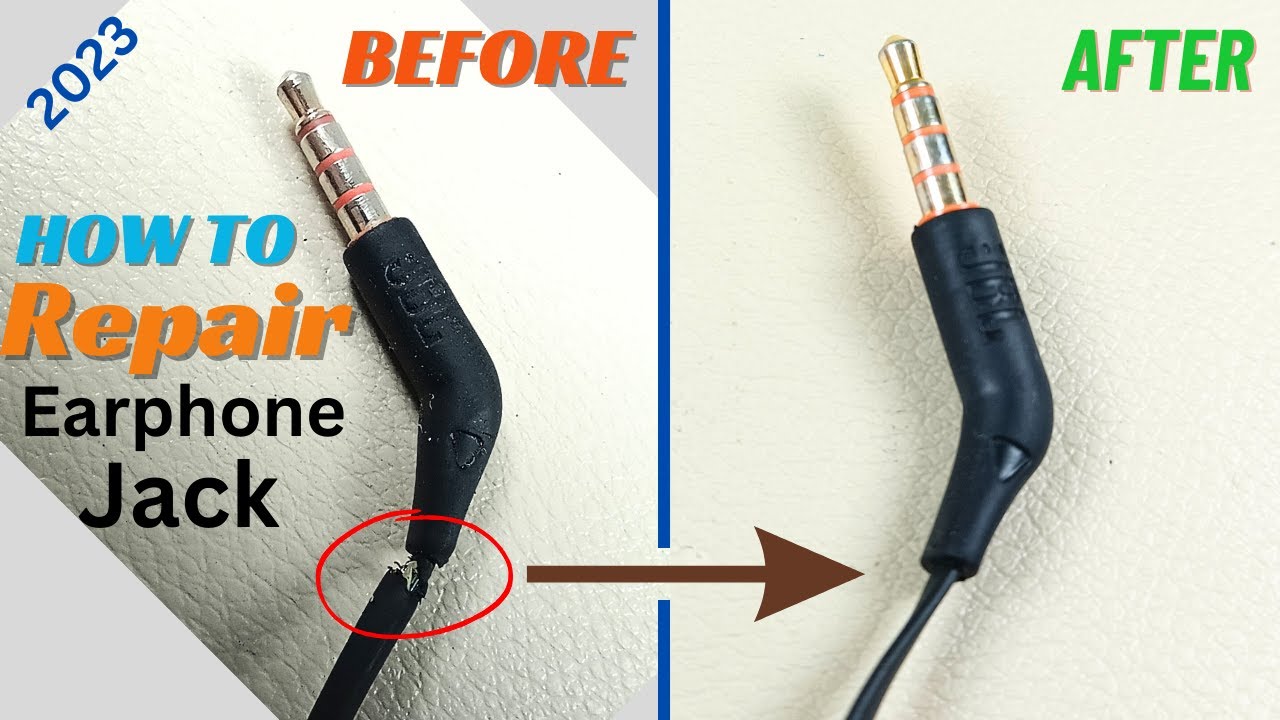 How to Repair earphone jack | Fix headphone jack | Repairing 3.5mm jack wired earphone