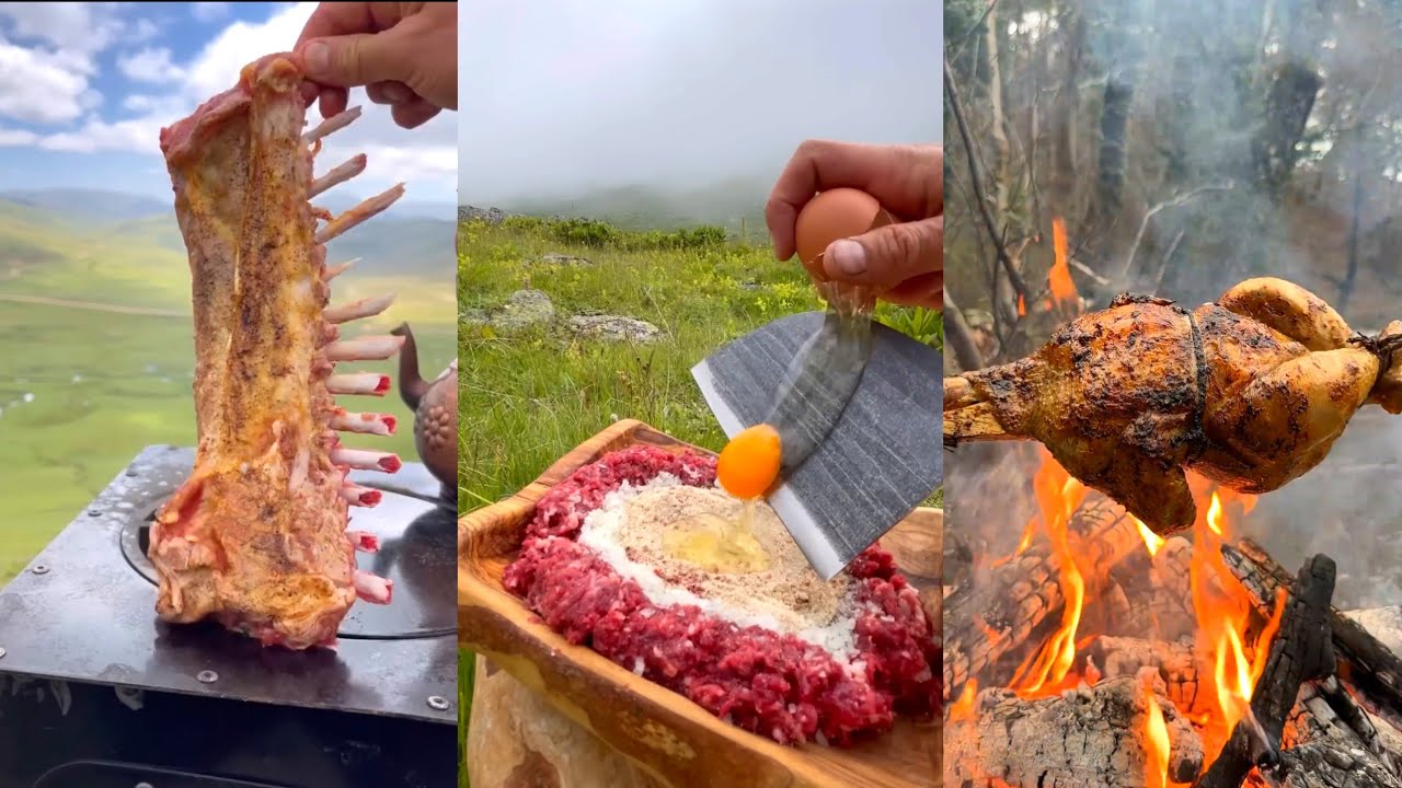Outdoor Cooking Compilation | Peaceful Nature Cooking 🌲🪵