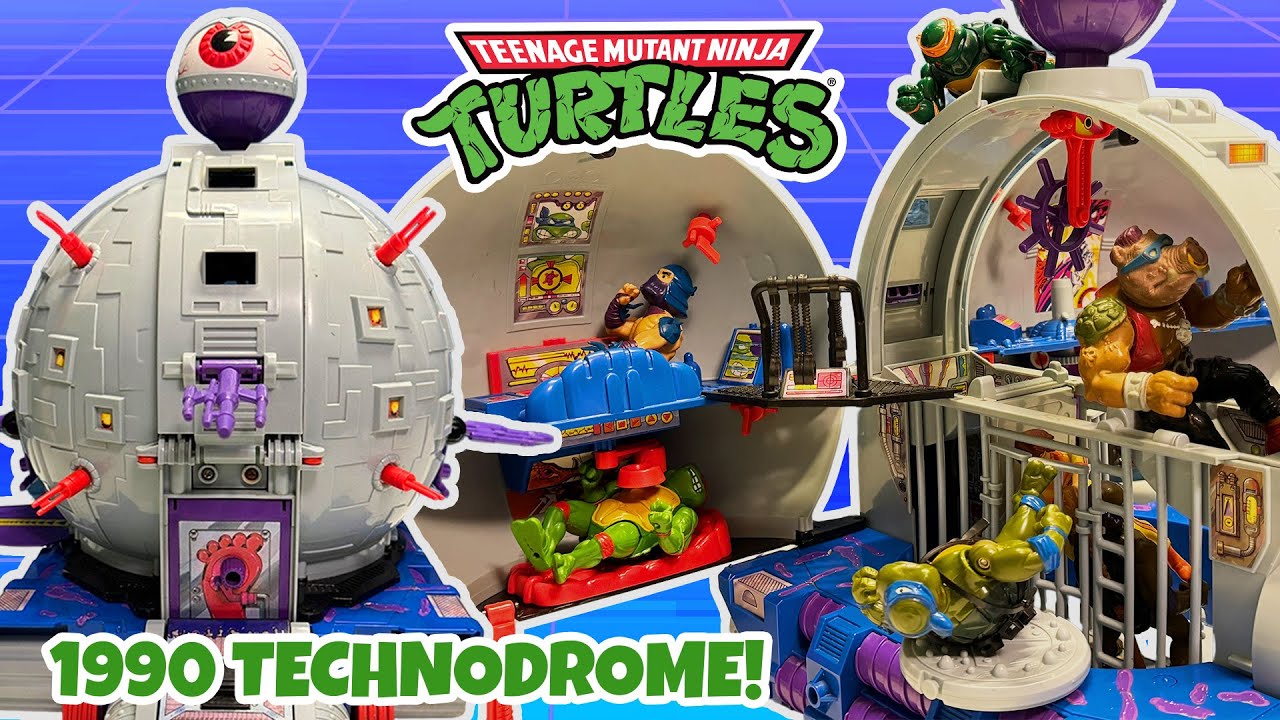 Teenage Mutant Ninja Turtles Technodrome Review!!! Original 1990 TMNT Technodrome!