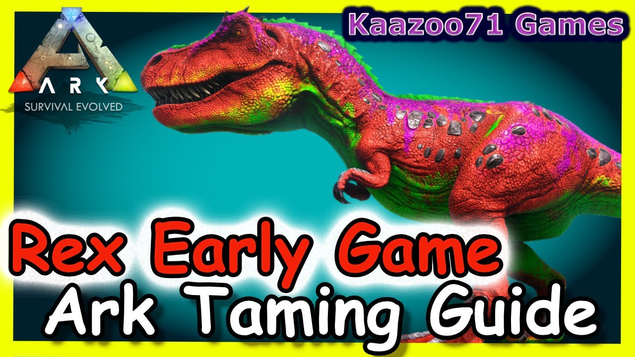 How to Tame a Rex Early Game Ark 💥SP or Unofficial