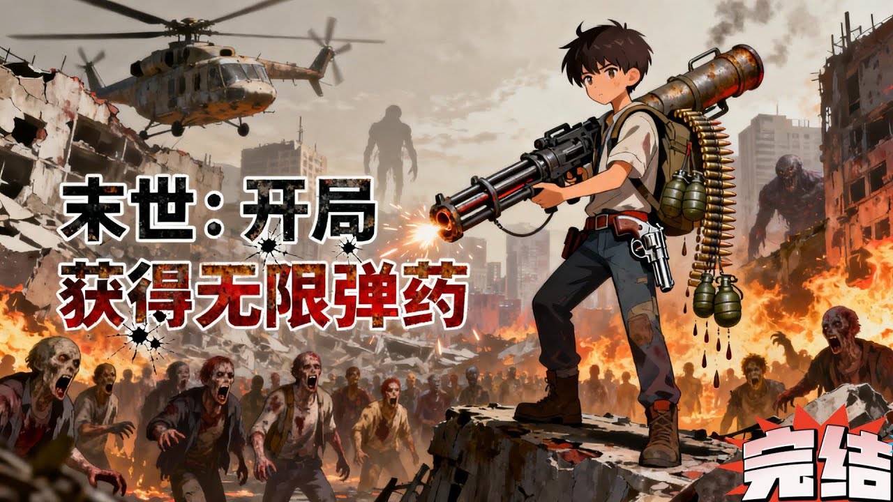 《末世：开局获得无限弹药》【末世求生】+【系统】+【无限火力】+【杀伐果断】叮！金手指系统正在绑定 叮！宿主抽取天赋SSS-无限弹药！#漫画#推文#持续更新#有声#動漫 #末世