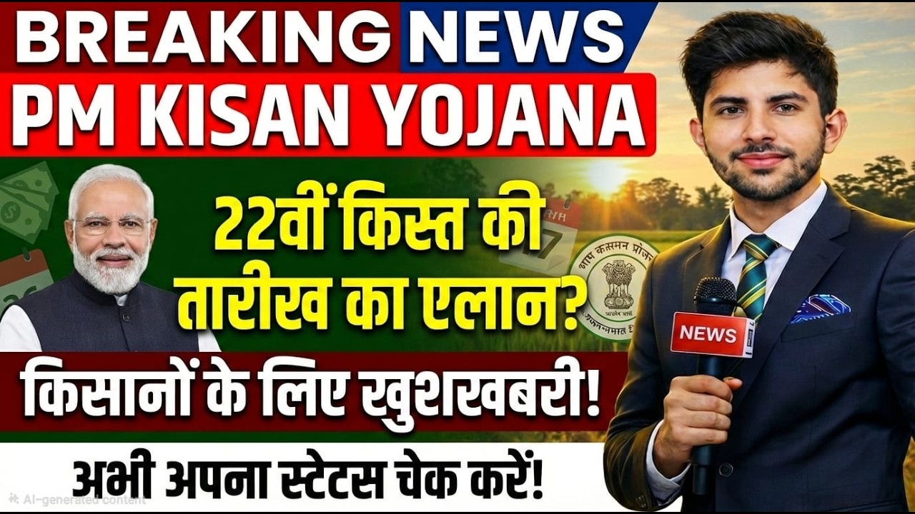 Breaking News : PM किसान सम्मान निधि की 22वी किस्त पर आई बड़ी अपडेट ! Pm Kishan Samman Nidhi Yojana