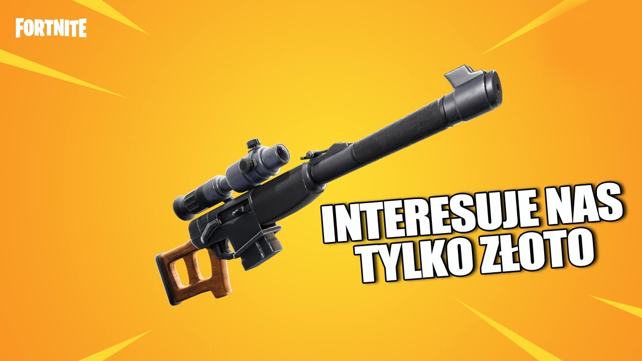FORTNITE tylko złote bronie - wyzwania FORTNITE - złote bronie - dadsonpl