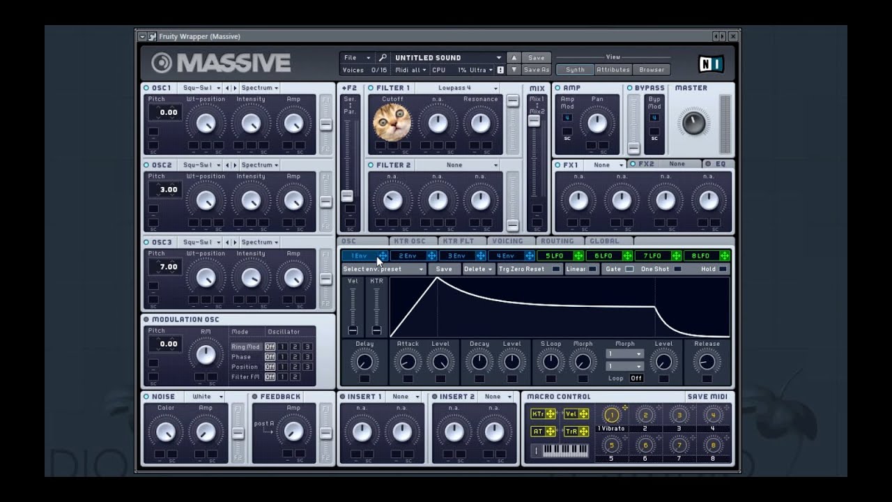TRAMPLIN.PRO: Techno chord в NI Massive