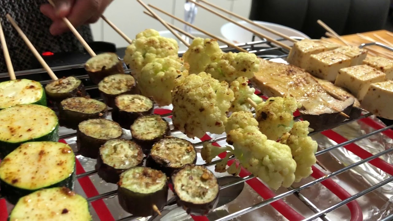 Easy vegetarian BBQ in the kitchen/ вегетарианский барбекю дома