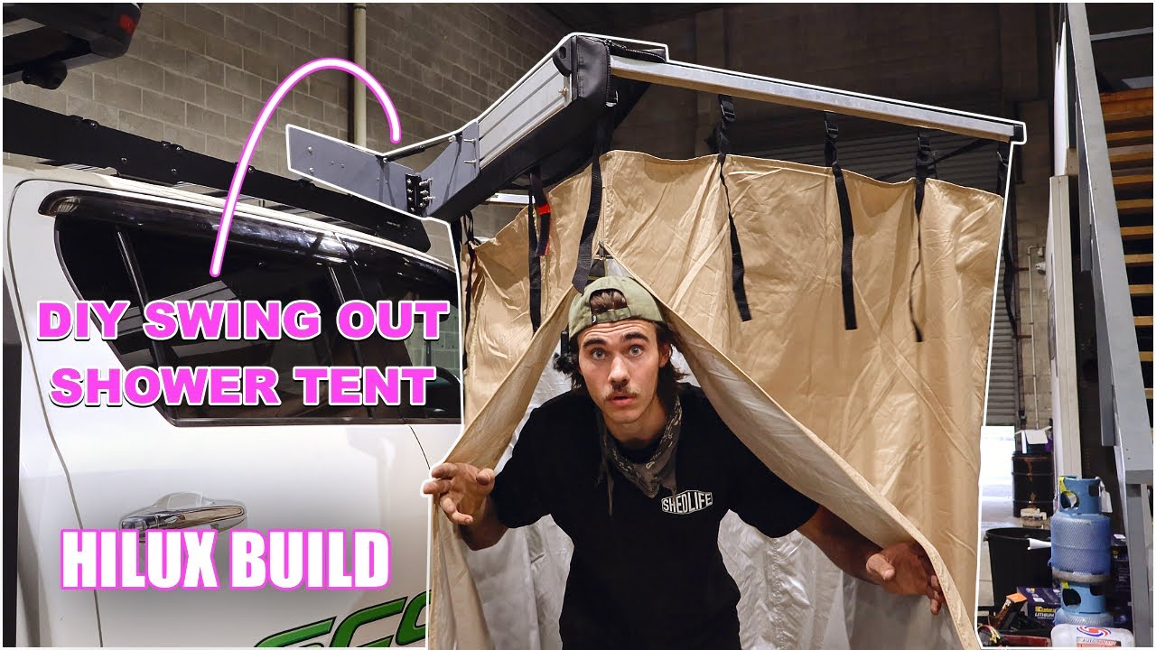 HILUX BUILD [Custom Swing Out Shower Tent Awning]