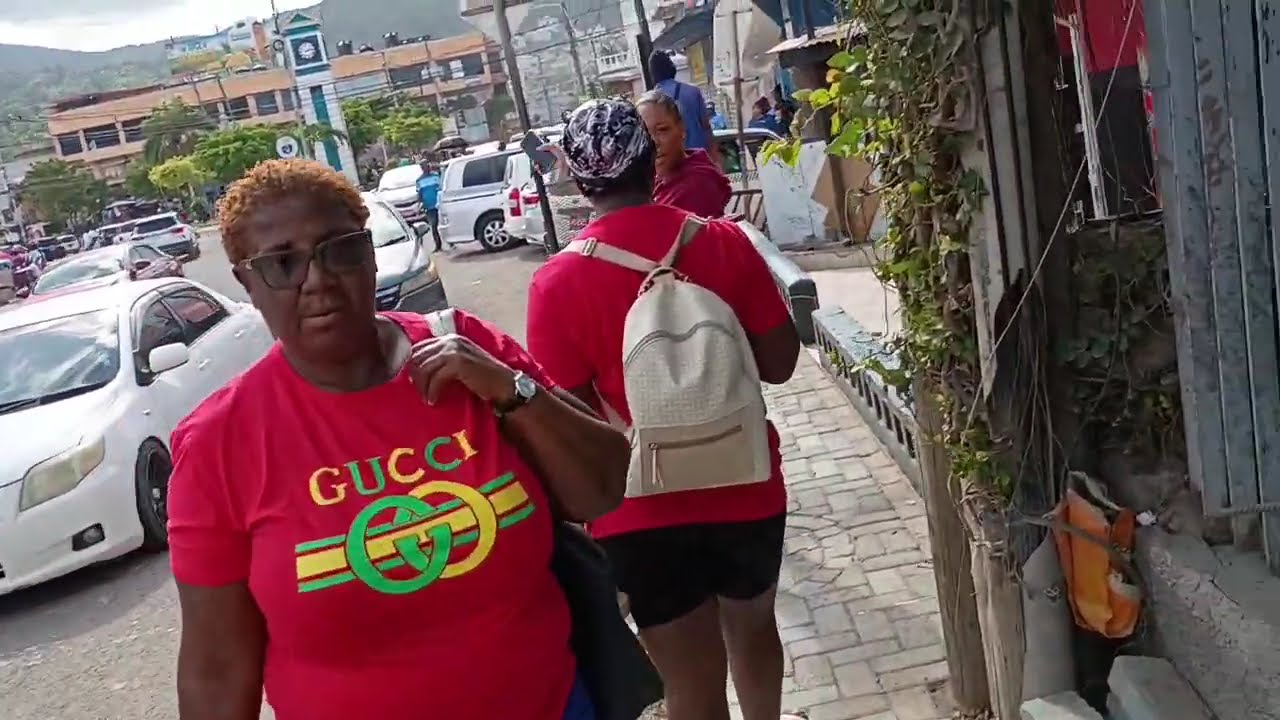 Walking around in Ocho Rios Jamaica 