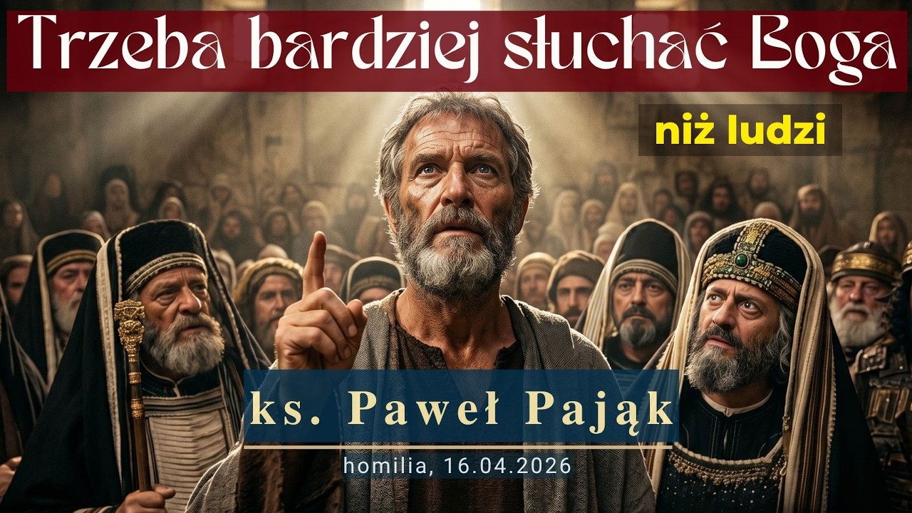 Trzeba bardziej słuchać Boga niż ludzi | Dlaczego boimy się prawdy? |  Homilia ks. Paweł Pająk