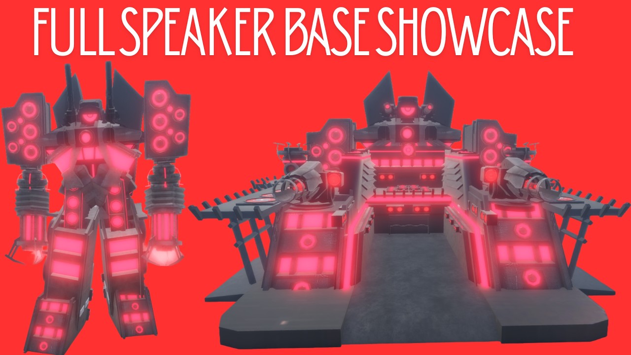 {Skibi Defense Speaker Base Update} FULL Showcase of Armada Speaker Base!
