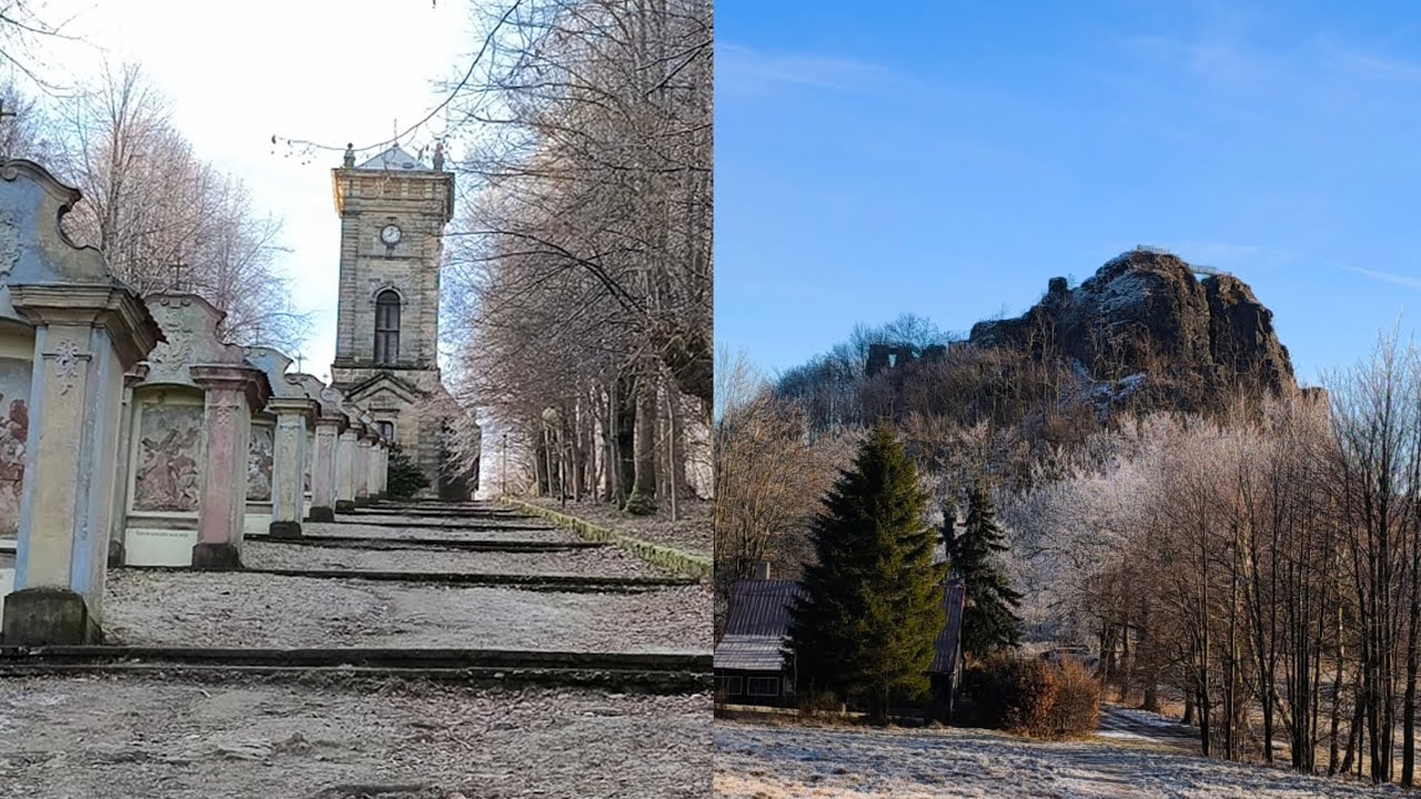 WINTER WALKING Jiřetín pod Jedlovou - KŘÍŽOVÁ HORA - TOLŠTEJN a zpět