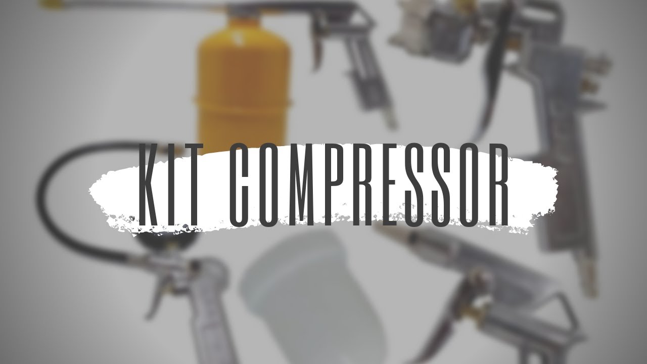 Kit Compressor Pistola, Limpeza, Calibrador C/ 5 Peças Tekna