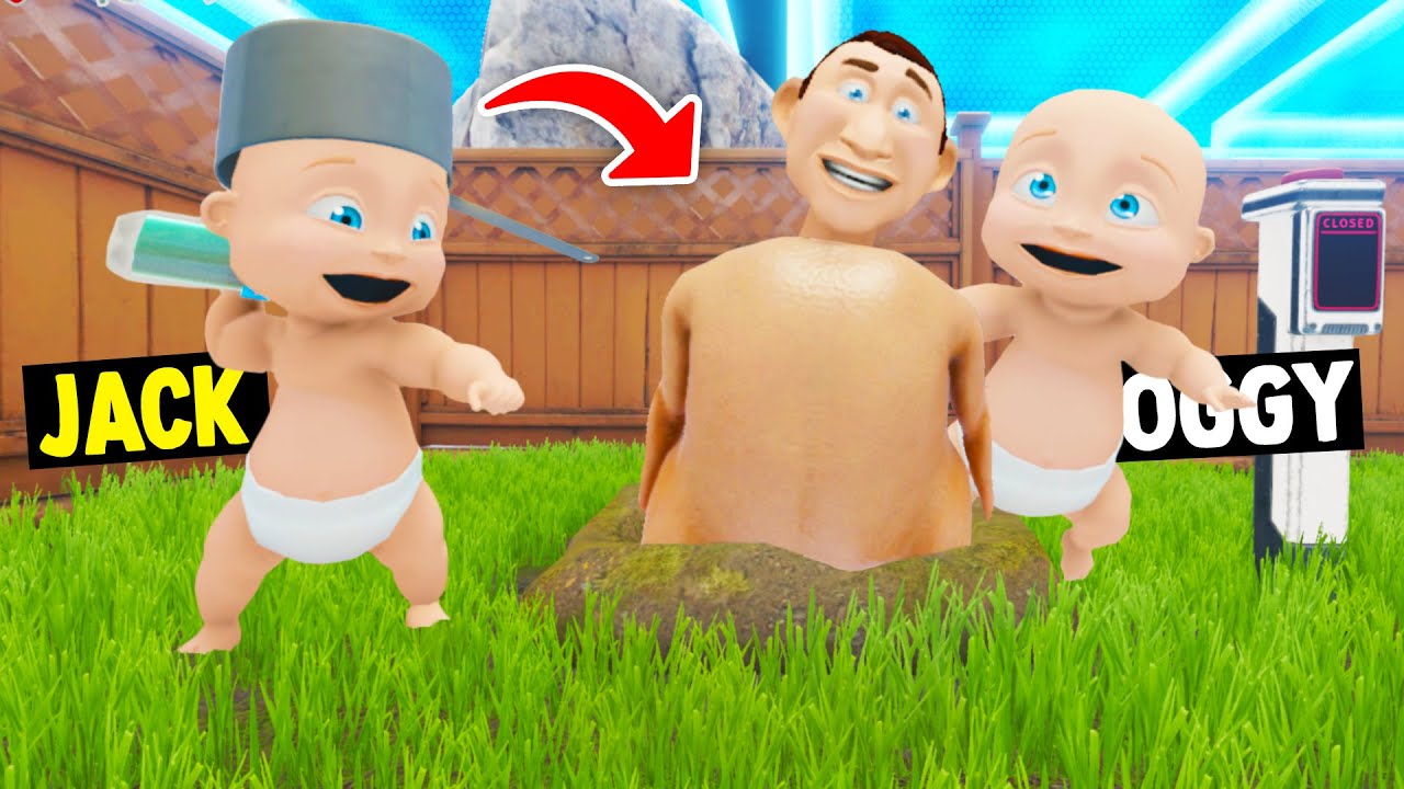 👶BABY OGGY FOUND CHICKEN DADDY IN GARDEN!!! - (Who's Your Daddy? ft.Oggy)