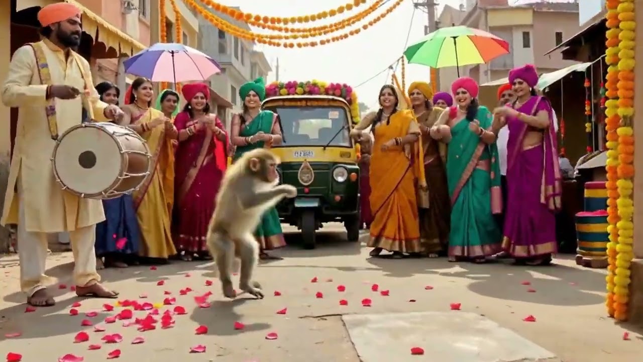 Indian wedding dance #monkey