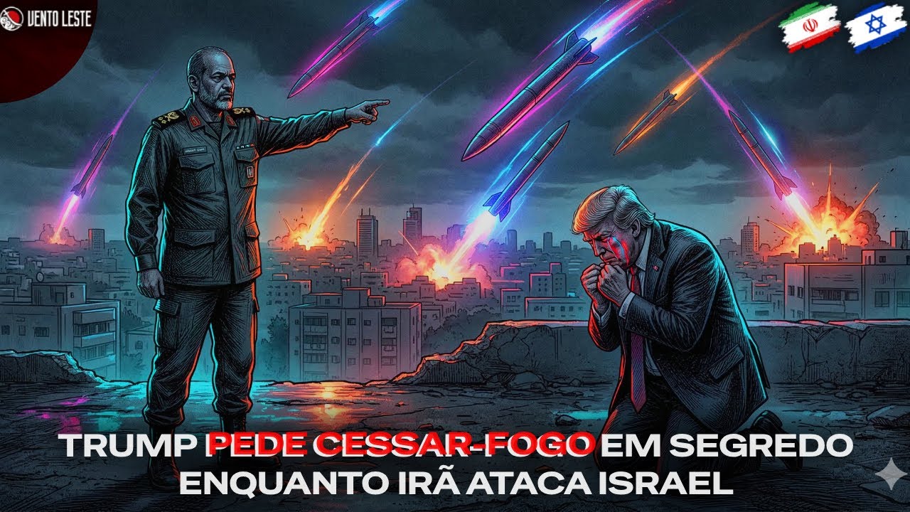 Trump PEDE CESSAR-FOGO em segredo enquanto Irã ataca Israel