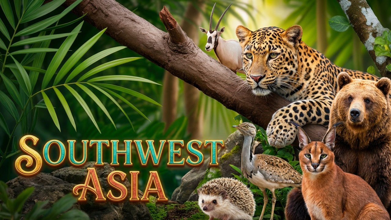 🌏 SOUTHWEST ASIA Wildlife & Nature in 8K | Landscapes & Rare Animals #animaltv #wildlife