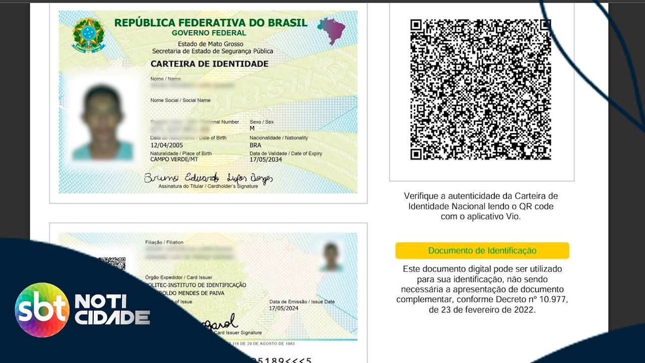 Emissão da nova identidade permite inclusão de outros documentos