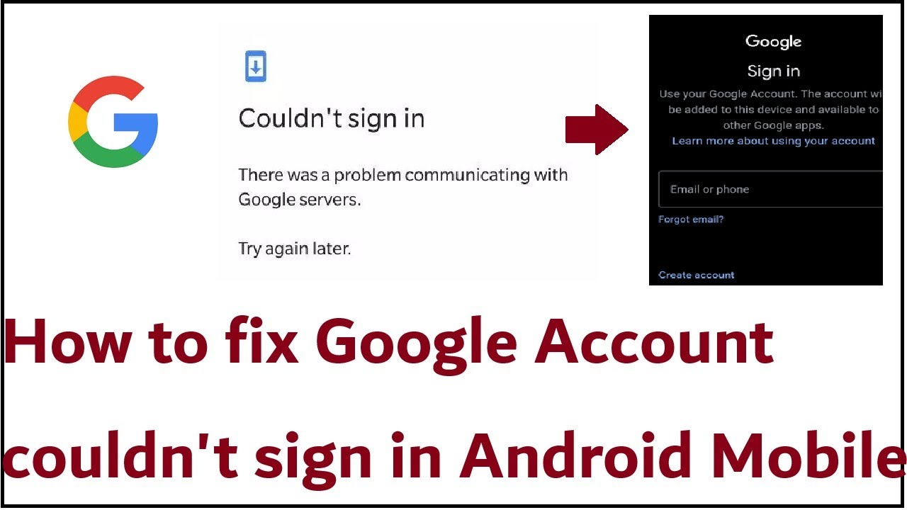 Как исправить ошибку &laquo;Невозможно войти в аккаунт Google&raquo; на Android Mobile