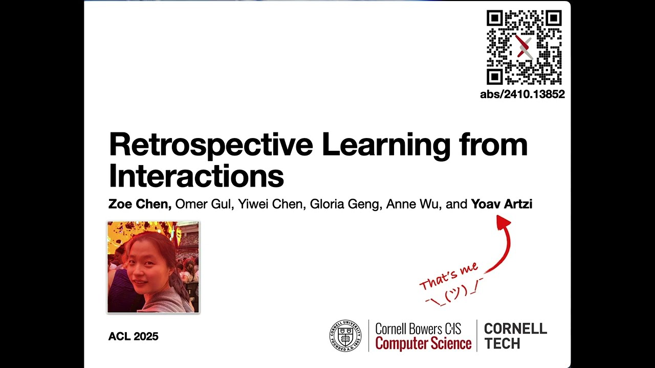 Retrospective Learning from Interactions