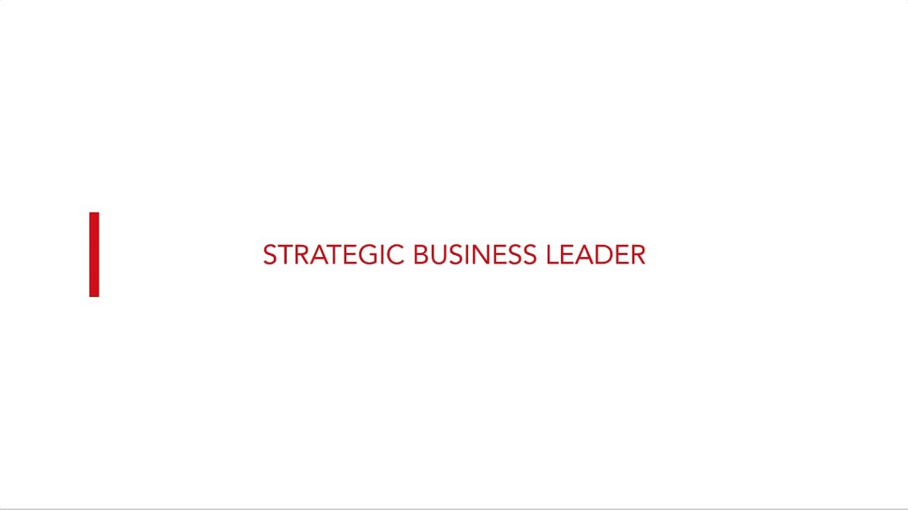 Strategic Professional exams: Strategic Business Leader (SBL)