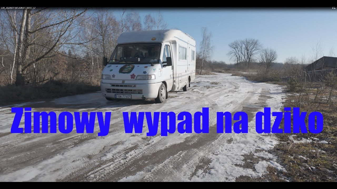 Śpimy przy zamku😀kamperem na dziko