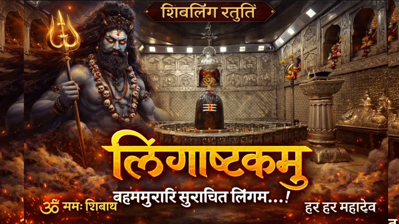 लिङ्गाष्टकम् पाठ | जन्म जन्मांतर के पाप नष्ट |महाशिवरात्रि 2026 | Shiv Lingashtakam  ,powerful Stuti
