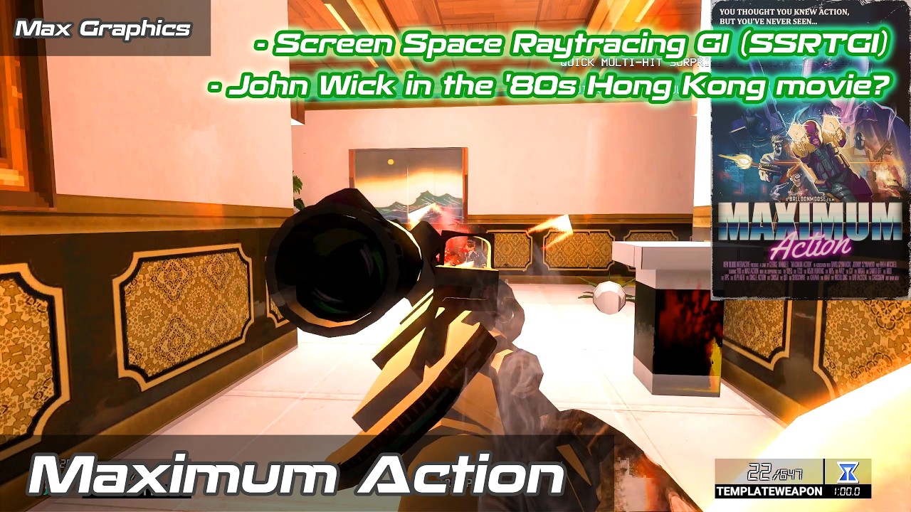 What if John Wick was an '80s Hong Kong movie? | Maximum Action | SSRTGI | Screen Space Ray Tracing