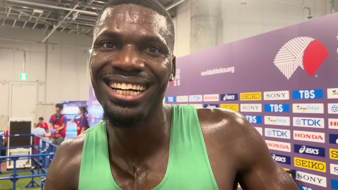 Ezekiel Nathaniel Ready To Take On Warholm/Benjamin/Dos Santos, Wins World Championship Heat