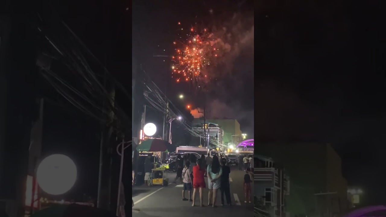 Fireworks display sa Sto Tomas Batangas 