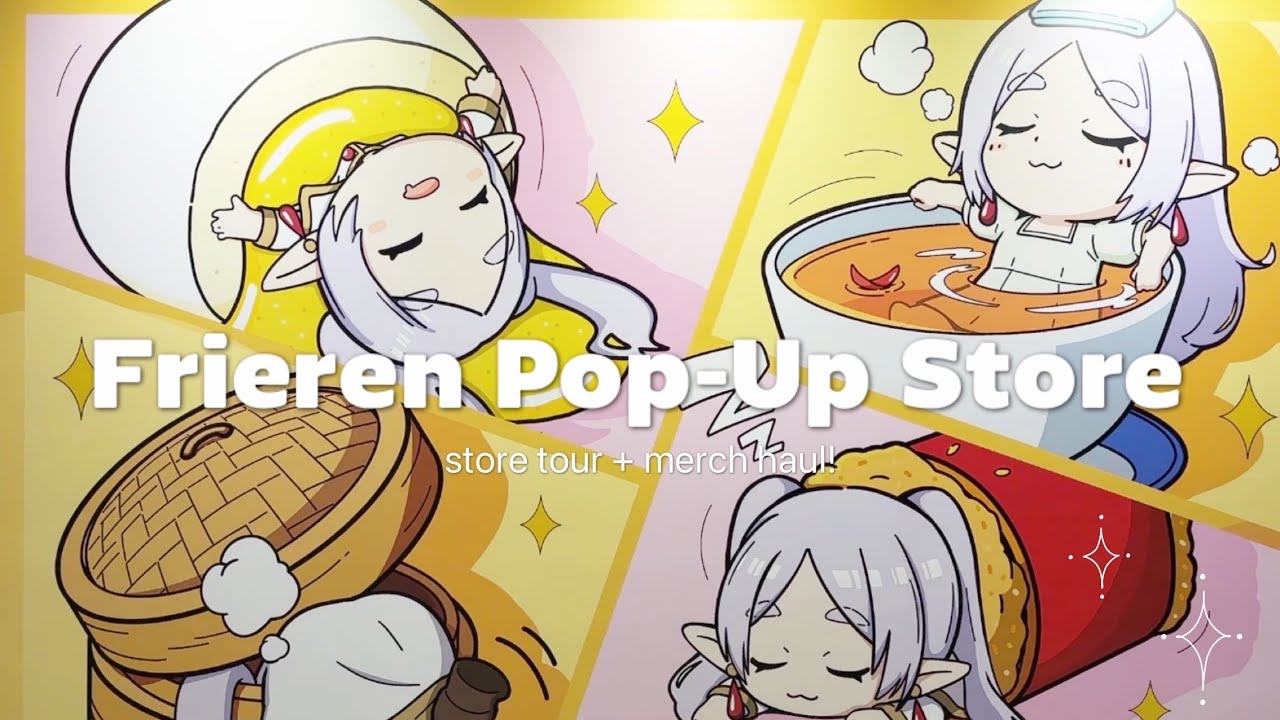 Frieren Pop-Up Store in Guangzhou, China! 🛒✨ store tour + merch haul 💕