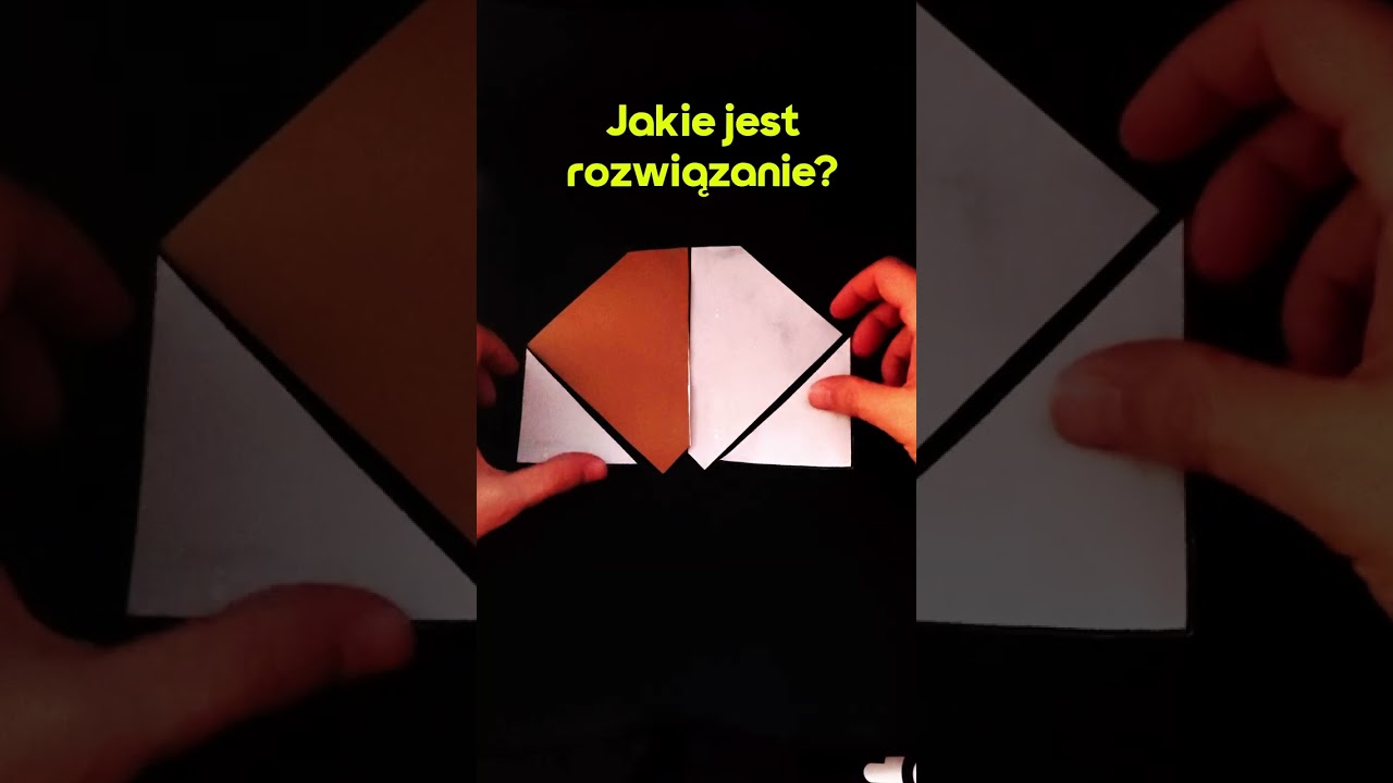 Czy potrafisz zbudować prostokąt z czterech części? #puzzles #iq #iqtest