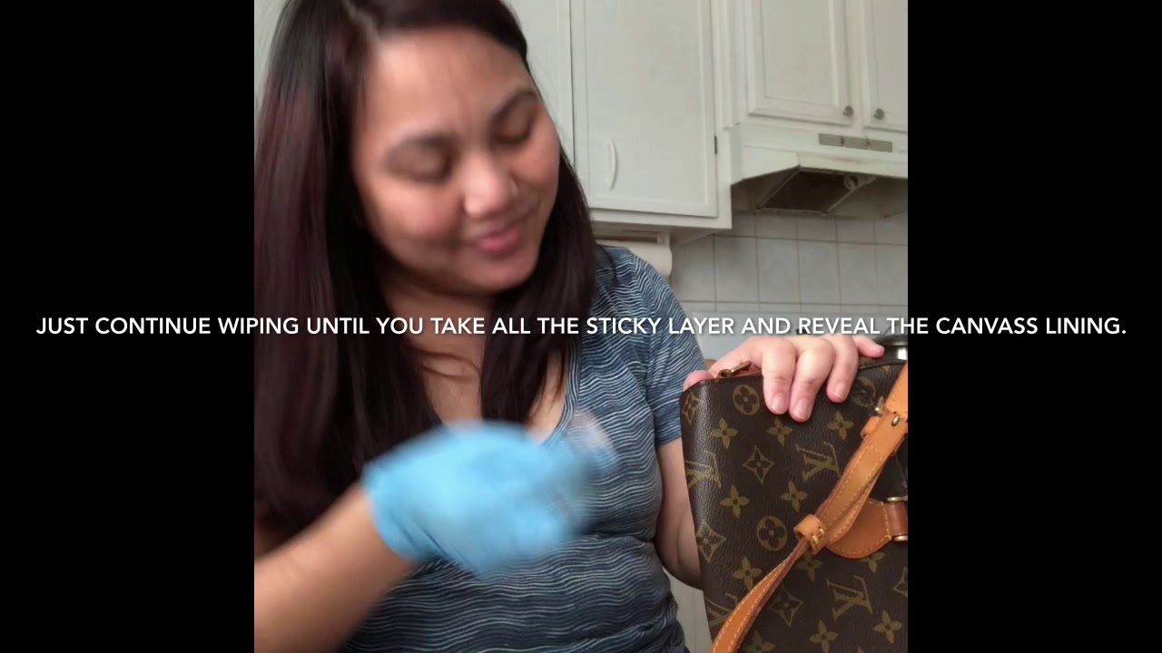 HOW I CLEAN MY VINTAGE LV STICKY POCKET