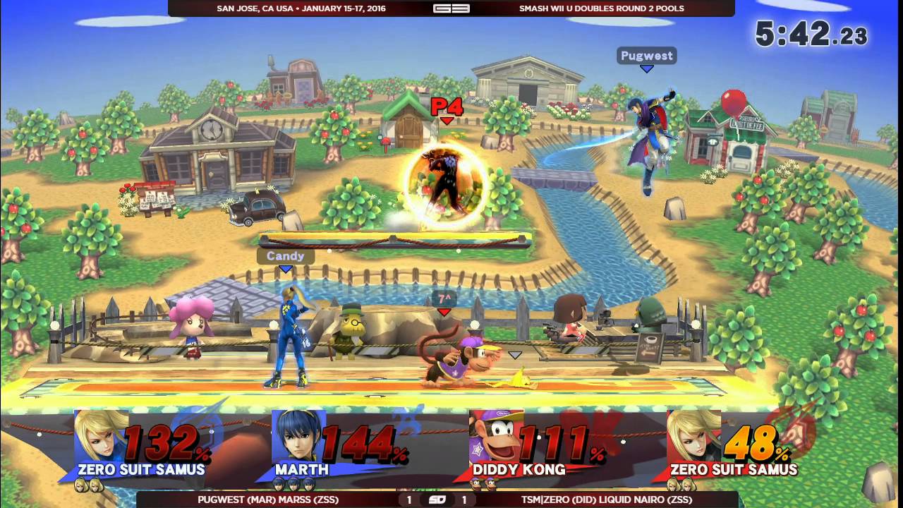 GENESIS 3 - Pugwest & Marss vs TSM|Zero & Liquid`Nairo - Wii U Doubles R1