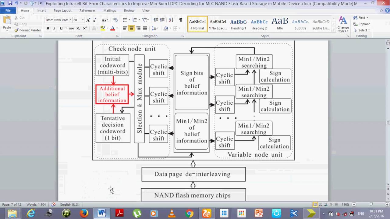 Exploiting Intracell Bit Error Characteristics to Improve Min Sum LDPC Decoding for MLC NAND Flash B
