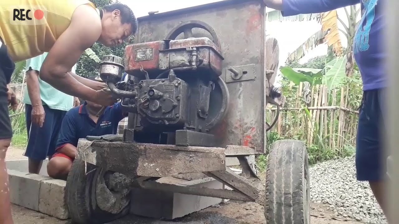 Mesin molen aduk semen susah nyala ternyata solusinya simple banget !!!