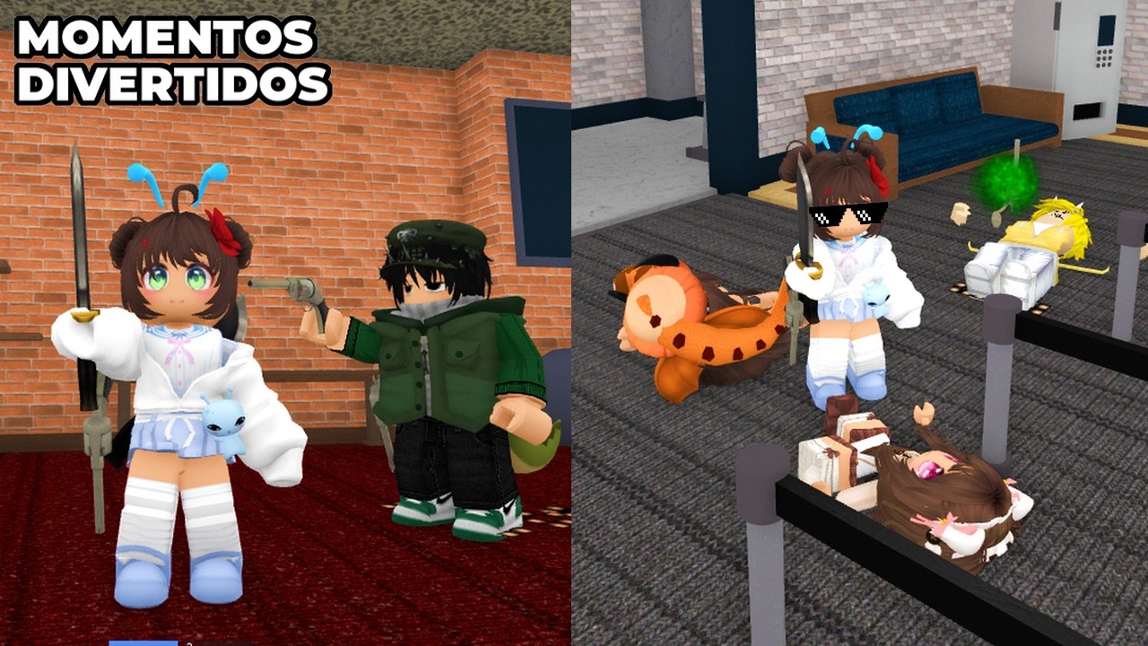 Primera vez  jugando MURDER MYSTERY 2 con mis AMIGOS en ROBLOX