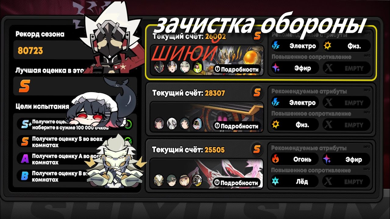 (Zenless zone zero) проходка оборона шиюй 