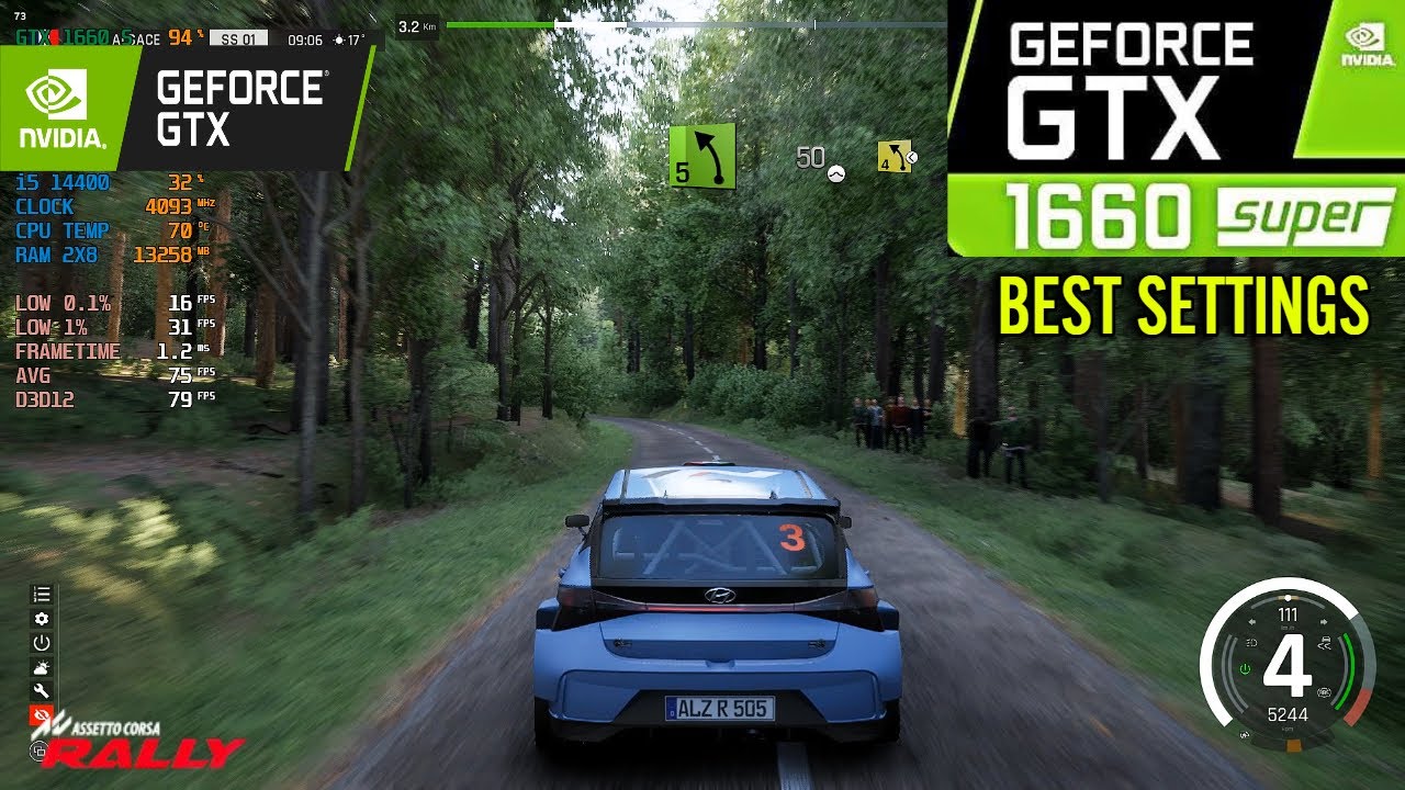 Assetto Corsa Rally : GTX 1660 Super (  Best Settings Benchmark )