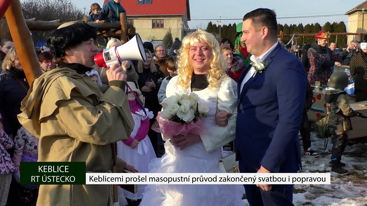 KEBLICE: Keblicemi prošel masopustní průvod zakončený svatbou i popravou