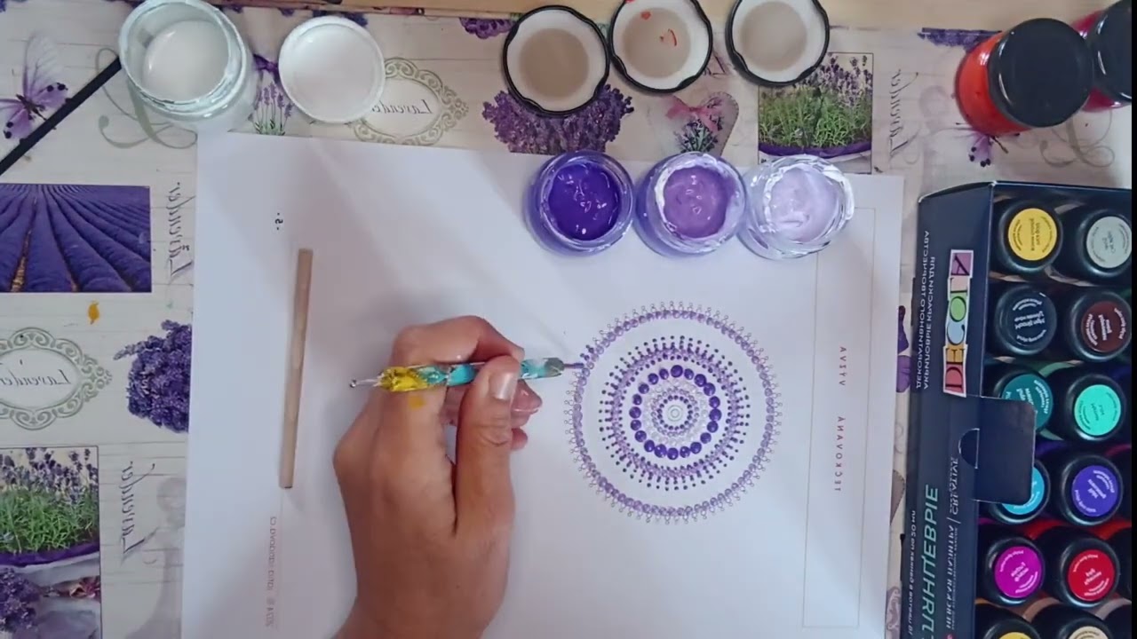 Návode - Tečkovaná mandala pro začátečníky 2