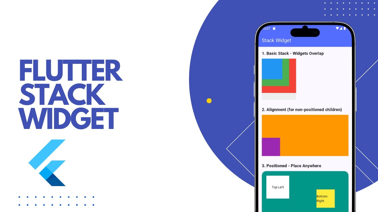 Flutter Stack Widget in 2 Minutes | Flutter