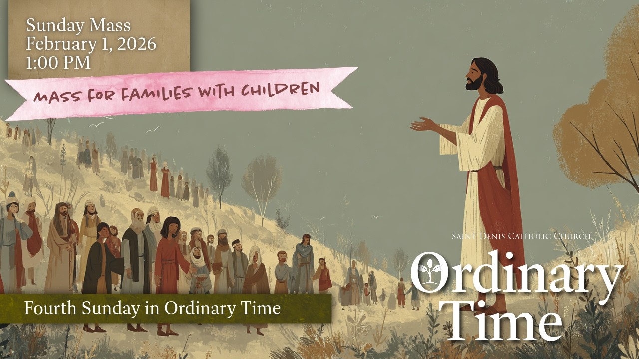 Mass, Sunday at 1:00 PM (2/1/2026)