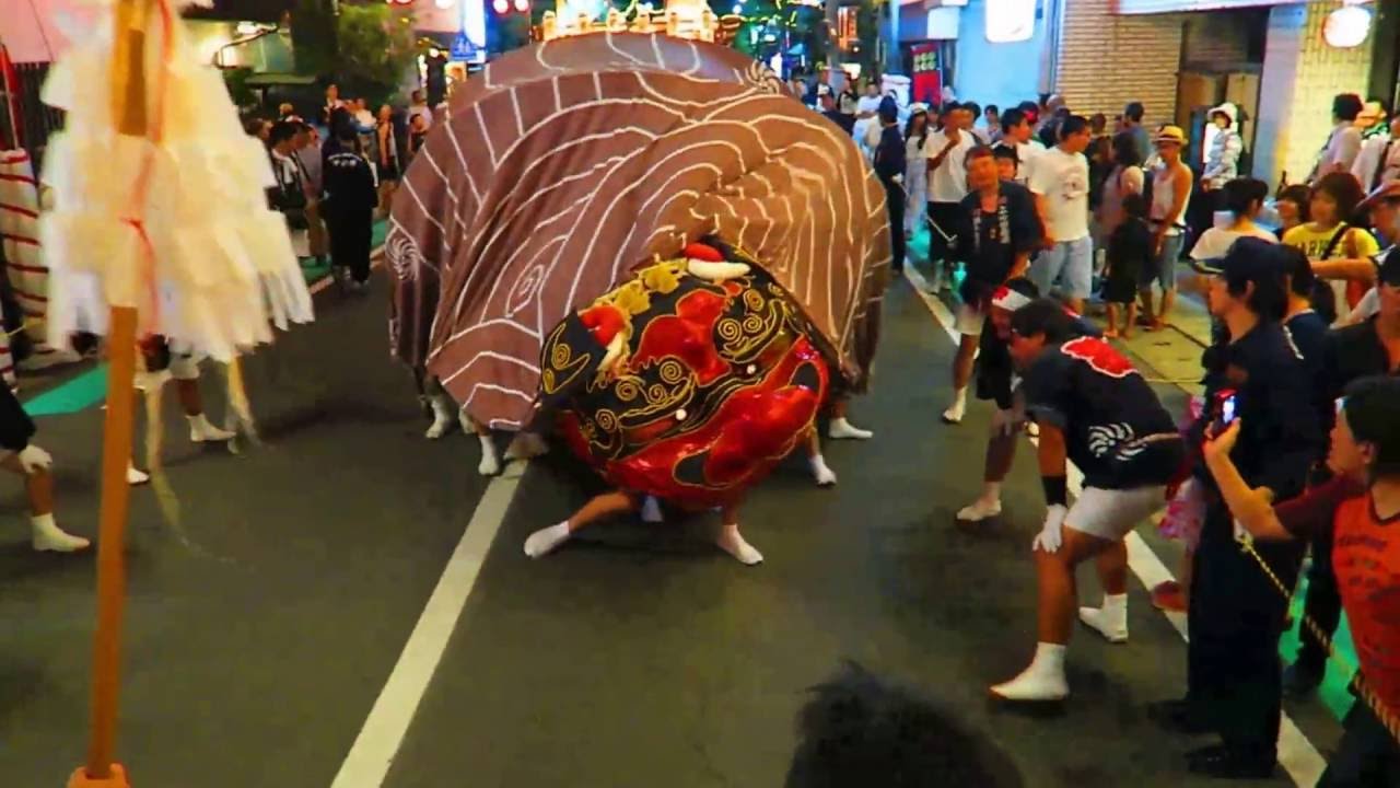 戸倉上山田温泉夏祭り2016　勇獅子・神輿